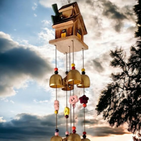 PARADIGM PICTURES fengshui Wind Chimes for Home Balcony Bedroom || Home Decoration Items (House Wind Chime)