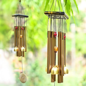 Hindcraft Soothing Wind Chimes – Diwali Gift for Positive Energy & Relaxing Home Décor | Perfect for Bedroom, Living Room, Balcony & Garden | Ideal Gift for Women, Men & Couples
