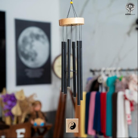 ARM nest Wind Chime | Wind Chimes for Balcony | Wind Chimes for Home Positive Energy (Black)