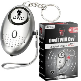 Devil Will Cry Defence Emergency Alarm in Keychain for Women Safety | Security Personal Protection Devices for Women, Girls, Kids & Elderly | SOS Alarm