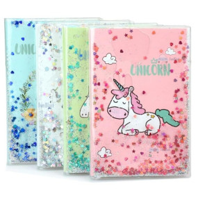 FunBlast Unicorn Notebook Diary for Kids – Glitter Notepad for Girls, Cute Journal for School & College Students, Pack of 1 (Random Color)