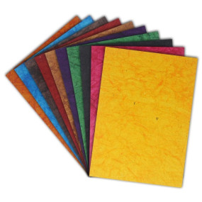 Lakeer A4 Handmade Paper Thick Mulberry Paper Pack Of 10 Sheets,29.7Cm X 21Cm Decorative Diy Craft Tear Bears Paper Piecing Scrapbook Wedding Decorative Making Flower Card Invitation,Watercolor
