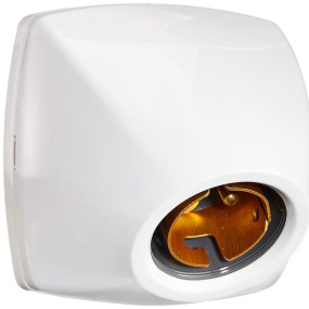 Anchor by Panasonic Fancy Lamp Holder Angle Type, ISI Certified, Secure Bulb Fit, Wall/Ceiling Mountable – White (Pack of 2)