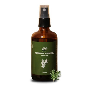 Vriksha Veda Rosemary Hydrosol for Hair Care, Pure Steam Distilled Extract, Alcohol Free, Natural Aroma, For All Hair Types Including Curly and Dry Scalps - 100 ml
