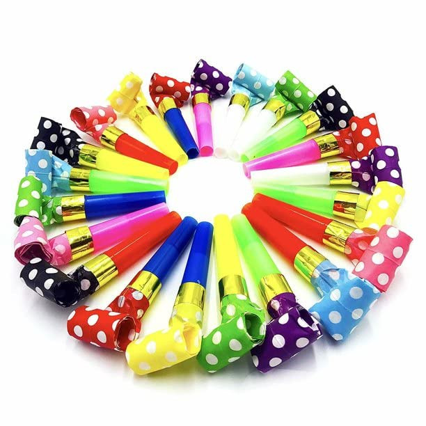 Wanna Party Kid Polka Dot Blowouts (10 Piece) Multicolor