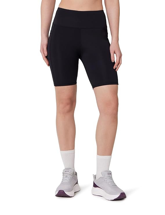 Symbol Premium Women's Snug Fit Super Stretch Tights Shorts |Moisture-Wicking |Above Knee Length | Cycling Shorts | Under Skirt Shorts | Gym | Yoga Shorties | Shapewear
