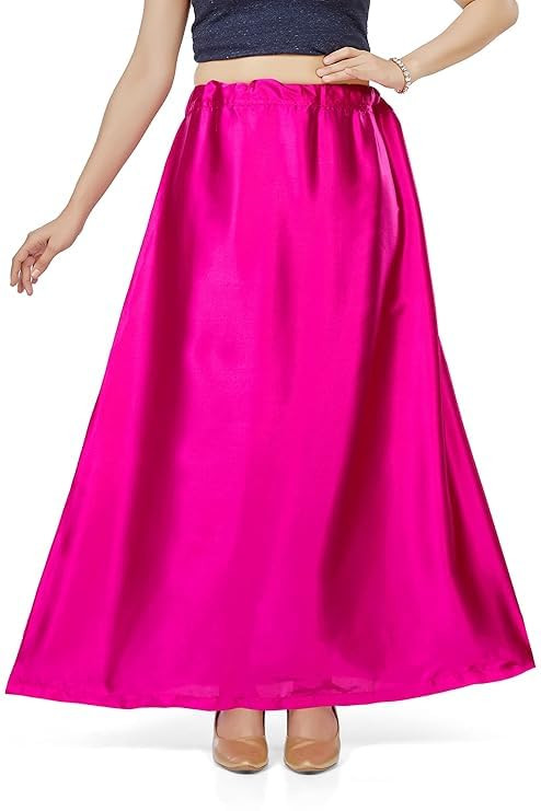 Women's Satin Saree Petticoat Saree Underskirt