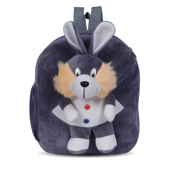 Kids Plush Teddy Backpack – Soft Rabbit School Bag for Toddlers & Preschool, Cute Animal Backpack with Adjustable Straps – Lightweight & Comfortable for Boys & Girls