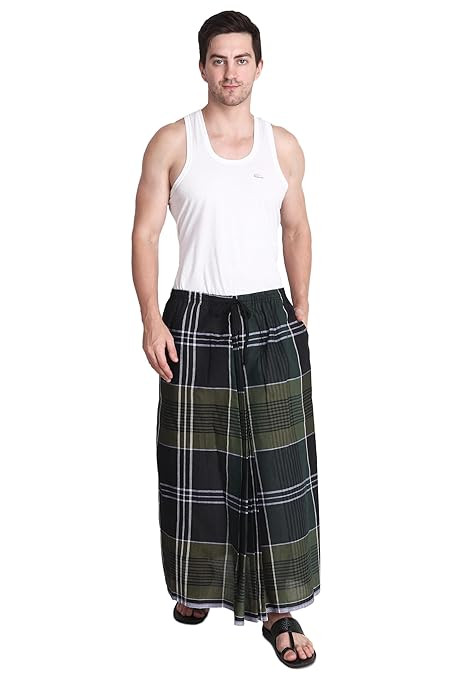 Gowri Tex Elastic Premium Cotton Lungis Pack Of 1