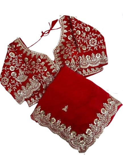 Saree For Womens Fandy silk saree with beautiful Sequins Embroidey Work ladies Design Wear Sarees Latest Sadi Party Sari wedding Bollywood stylish 2025 New