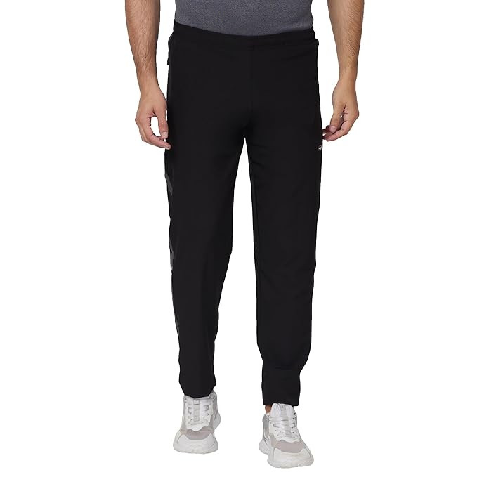 berge' Men's Polyester Track Pant with Secure Zipper Side Pockets for Sports|Exercise|Gym|Running|Casual Wear|Lower Tracks Pant