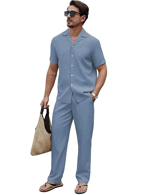TAGDO® Men's Cotton Night Suit Pajama Sets | Night Pants for Man | Co-ord Set for Men |Modern Loungewear (2058)