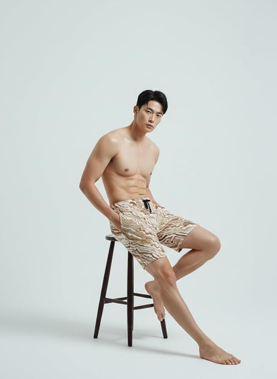 Men’s Printed Polyester Blend Half Pant Shorts with Dual Side Pockets – Comfortable Gym, Sports, Beach & Night Wear Casual Shorts