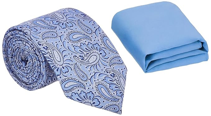Van Heusen_Mens__Neck Tie_Pocket Square_(VHTCGRGAW200154_Sky Blue_)