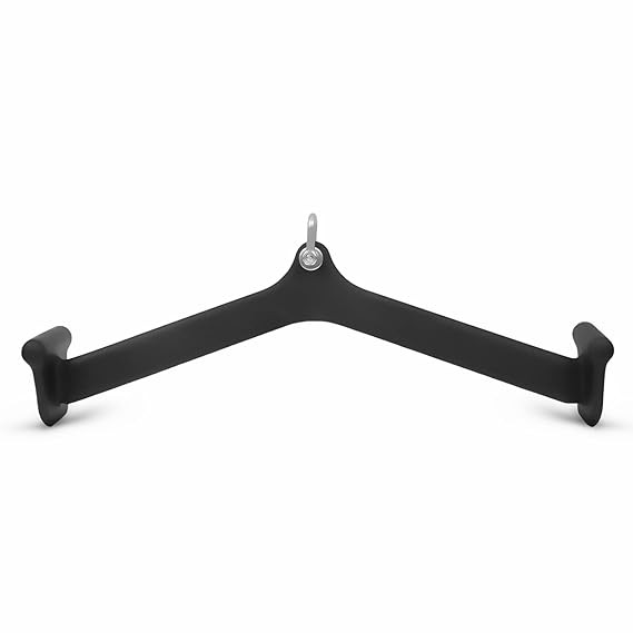 KAKSS Machine Attachments. Black Matte Handles with Universal Attachment for Cable Machines. Pull Down, Press Down, Available in 8 Varieties. (pull back handle(V-SHAPED BAR))