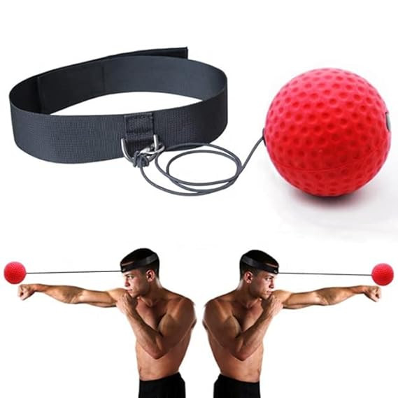 Leosportz MMA Boxing Reflex Ball -Improve Reaction Speed and Hand Eye Coordination Training Boxing Equipment for Training at Home, Boxing Gear for MMA Equipment, Punching Ball (All-Season)