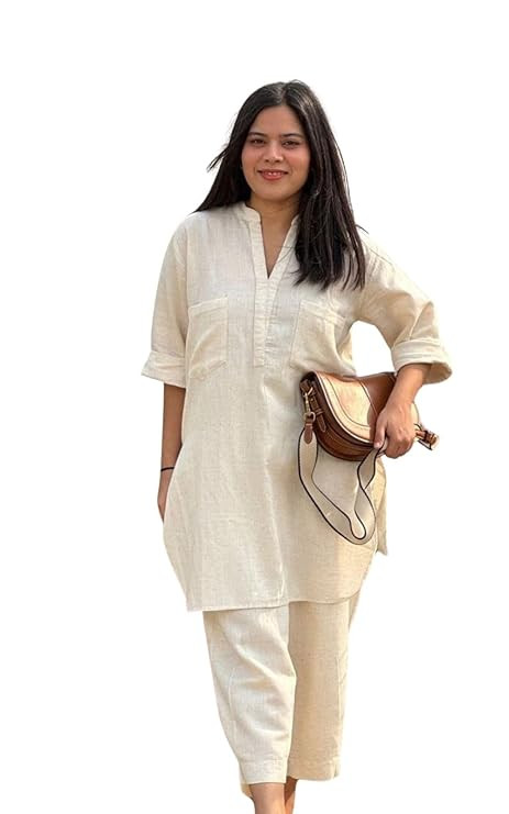 Cord Set for Women Cotton Stylish Co Ord Outfit Kurta Pant Western Office Casual Summer Wear Style Coord Sets for Women Stylish Dress Daily Use Co Order, Coat, Cod, Cot, co-ord, corts