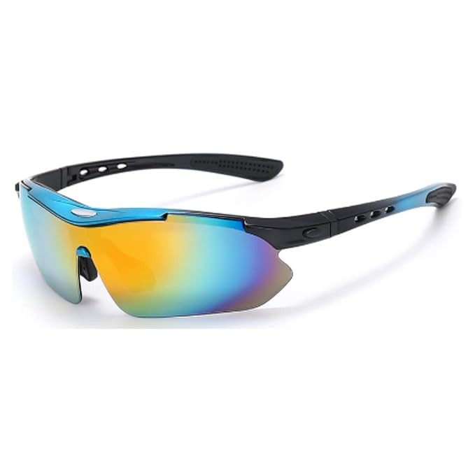 Karsaer Polarized Cycling Sunglasses Men Women Outdoor Driving Sports Sunglasses Mirror Lenses E1130