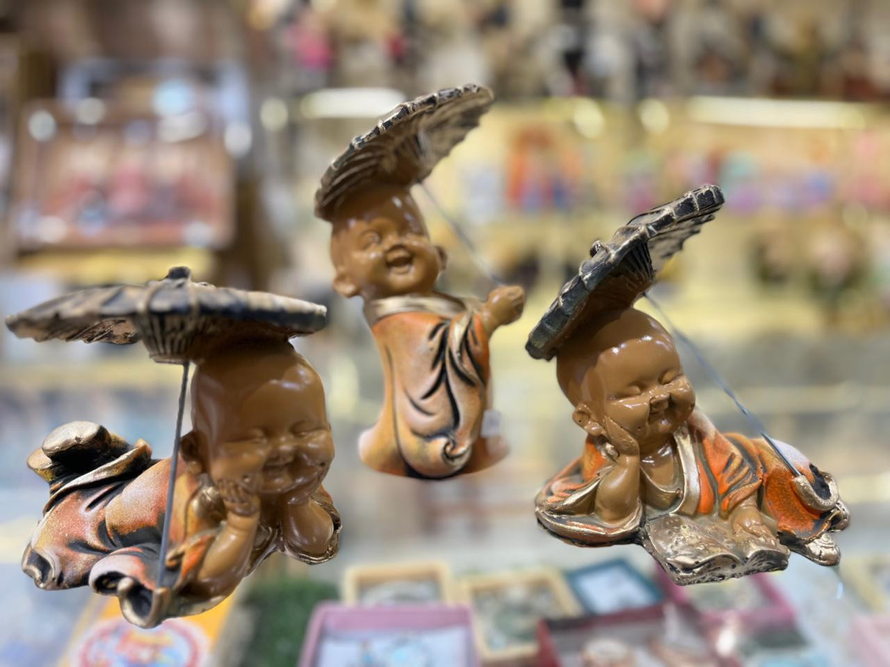Laughing Baby Monk Umbrella Set of 3