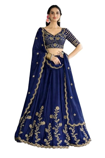 Suppar Sleave Women’s Embroidered Lehenga Choli with Dupatta | Heavy Zari Work Bridal & Lehenga Set for Women