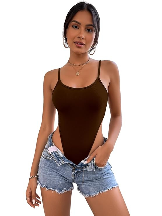 Aahwan White Solid Rib Knit Backless Cami Top & Bodysuit for Women's & Girl's