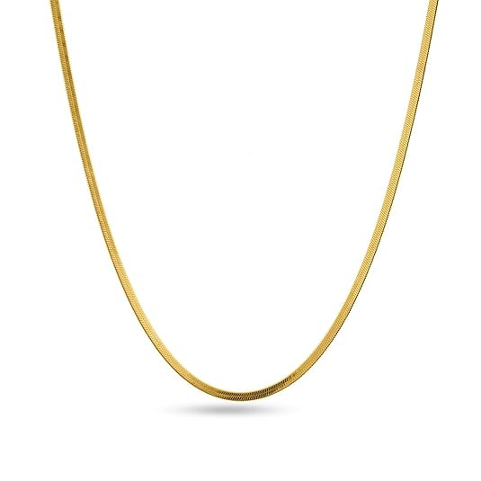 PALMONAS Silk Chain Necklace for Mens - Waterproof & Anti-Tarnish