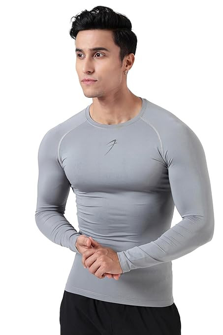 FUAARK Men's Full Sleeve Compression T-Shirt - Athletic Base Layer for Fitness, Cycling, Training, Workout, Tactical Sports Wear