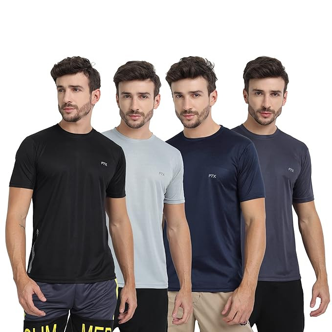FTX Men Polyester Regular Fit T-Shirt