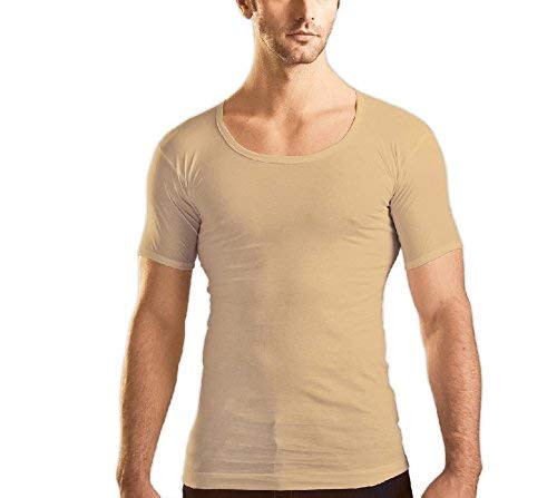 Rupa Men's Cotton Regular Jon Assorted Colour Half Sleeves Vest Pack of 5 Pcs (Size-100) (XXL) (Full Baju Baniyan)