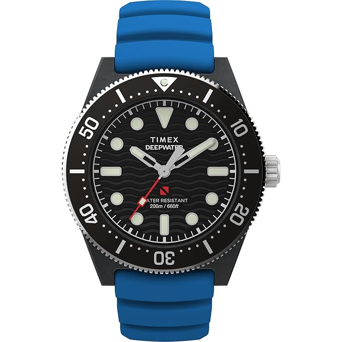 Deep Water Reef Analog Watch for Men with Round Dial & Water Resistant Man's Wrist Watches