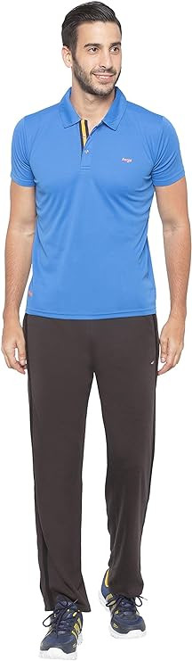 berge' Men Cotton Polyester Comfy Regular Fit Sports Quality Track Pants with Secure Zipper Pocket, Casual Wear Lower Tracks Pant