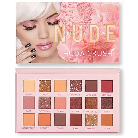 BEAUTY 18 Shades Swiss Nude Eyeshadow Palette with Mirror - Shimmer & Matte Finish | Nude Eyeshadow Palette with Versatile Colors