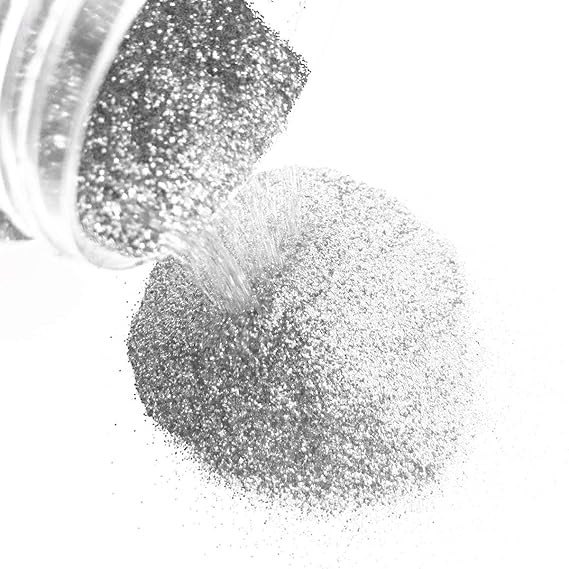 Sparkling Glitter Powder (100 Grams) (Premium Shimmer) (Silver Diamond)