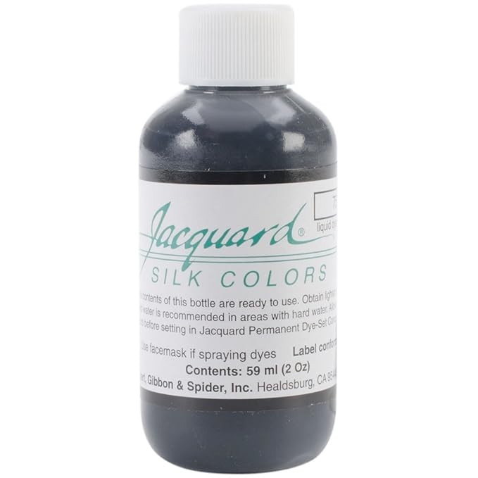 Jacquard Silk Colors Dyes, 59 ML -Easier Setting, Better Lightfastness and Maximum Wash fastness (Black)