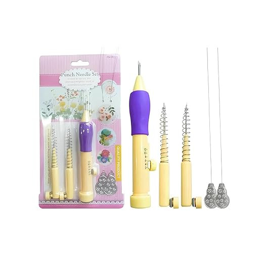Golden Phoenix Punch Needle Embroidery Kit – Adjustable Embroidery Pen with 3 Needle Sizes & Threaders – DIY Needlework Tool for Yarn, Ribbon, Satin & Loop Stitches – Perfect for Beginners & Craft Enthusiasts.
