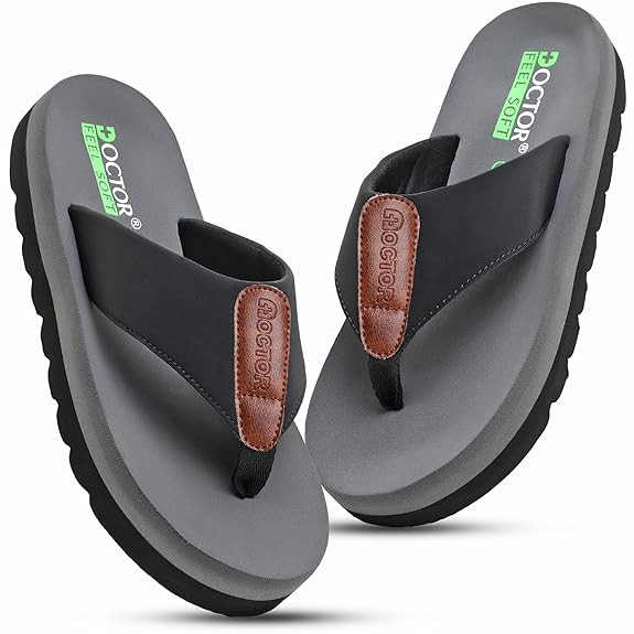 Men’s Cushioned Flip Flops | Soft Comfortable Thong Slippers for Everyday Wear | Lightweight Anti-Slip Casual Beach Sandals for Indoor Outdoor Use