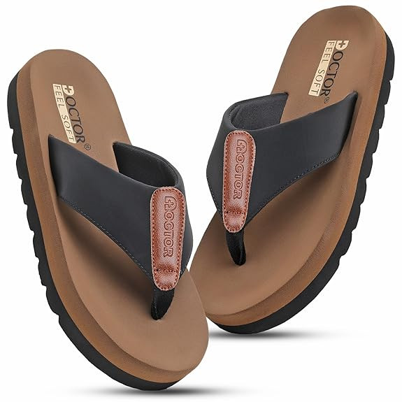 Men’s Cushioned Flip Flops | Soft Comfortable Thong Slippers for Everyday Wear | Lightweight Anti-Slip Casual Beach Sandals for Indoor Outdoor Use