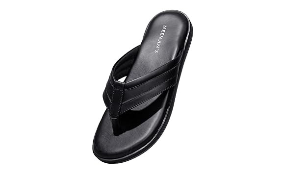 Neeman's Indo-Western Casual Flip Flops for Men | Lightweight, Durable and Flexible | PU Thong Strap & TPR Out sole