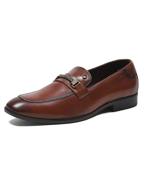 Monte Carlo Mens Solid Slip on Genuine Leather Loafers (201817FW)