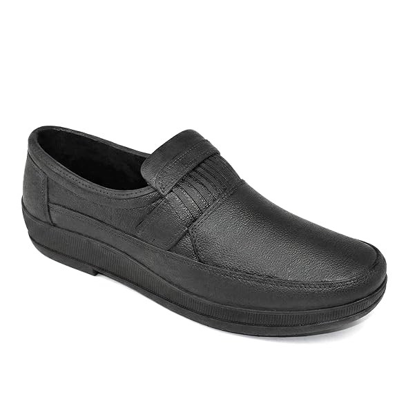 AJANTA Waterproof Loafers Slip-On Shoes for Men | Anti-Skid PVC Casual Shoes | Lightweight Office Shoes for Men | Comfortable Rain Shoes & Moccasin Footwear