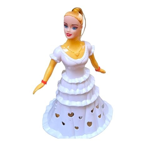 JNiL Dancing Doll and Musical and Lightning Angel Doll Battery Operated Dancing Doll. Best Birthday Gift, Birthday Return Gift. (White)