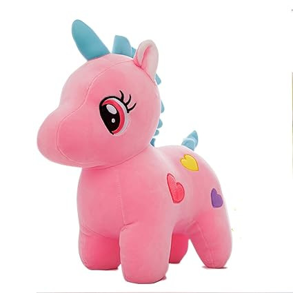 Babique Unicorn Stuffed Soft Toy Plush for Kids Baby Boy Girl Birthday (25cm- Pink)
