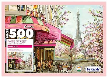 Frank Paris Street 500 Piece Jigsaw Puzzle for Adults & Kids Above 10 Years | Fun and Challenging Having Realistic Illustrations | Puzzle Games for Focus, Memory and Stress Relief, Gifts for Teenagers