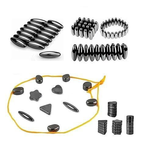 Magnetic Strategy Board Game for Educational Logic Puzzel with 24 Irregular Magnet Lanyard Rope and Travel Pouch Fun Family Toy for Kids (Black Color)