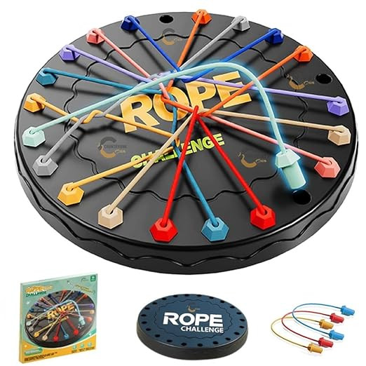 Rope Knot Untying Challenge Puzzle | Twisted Ropes Untangle Board Game for Kids | Brain Teaser Logic Puzzle for 3+ Years | Stress Relief & Educational STEM Toy Visit the COUNTRYLINK Store