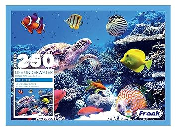 Frank Life Underwater Jigsaw Puzzle (250 Pieces) for Kids Above 9+ Years - Fun & Challenging Brain Booster Games | Educational Puzzle for Focus and Memory -34507