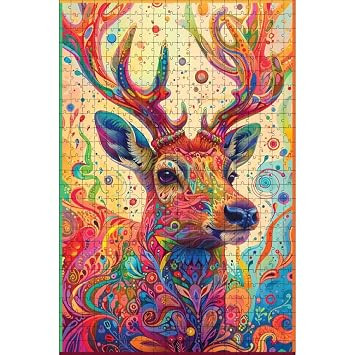 Spirit Animal The Majestic Deer 500 Piece Jigsaw Puzzle for Adults & Teens (Age 13+) | Mindful, Relaxing Screen-Free Play | Eco-Friendly Puzzle with Poster, Gift Box