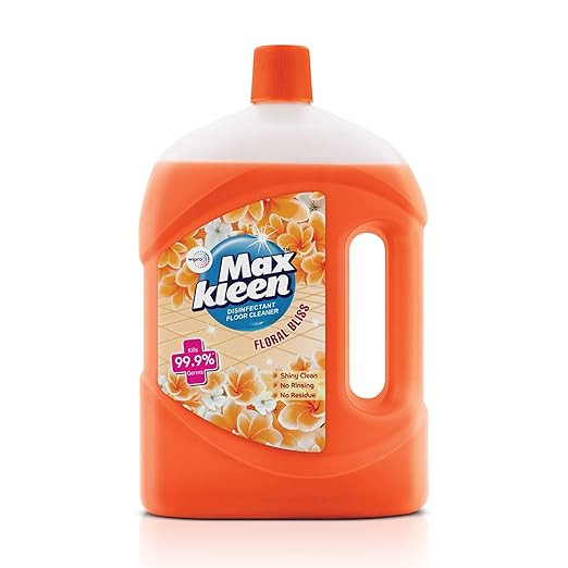 Maxkleen Wipro 1800ml - Floral Bliss, Disinfectant Surface & Floor Cleaner Liquid Refill Pack | Suitable for All Floor Cleaner Mops | Kills 99.9% Germs