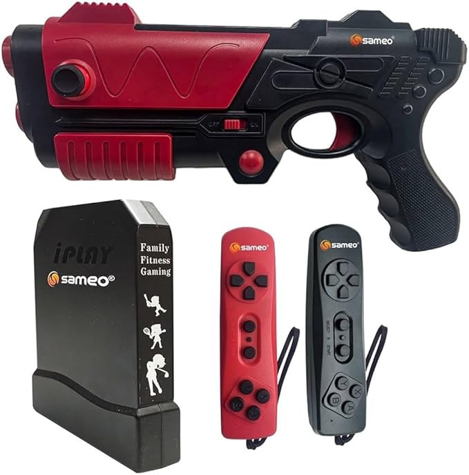Sameo iPlay+ 32 Bit Motion TV Video Game Console With All New Motion Gun with 1056 Built in Games 33 Motion Sports Games,34 Puzzle Games, 69 Casual Game, 20 Shooting Game