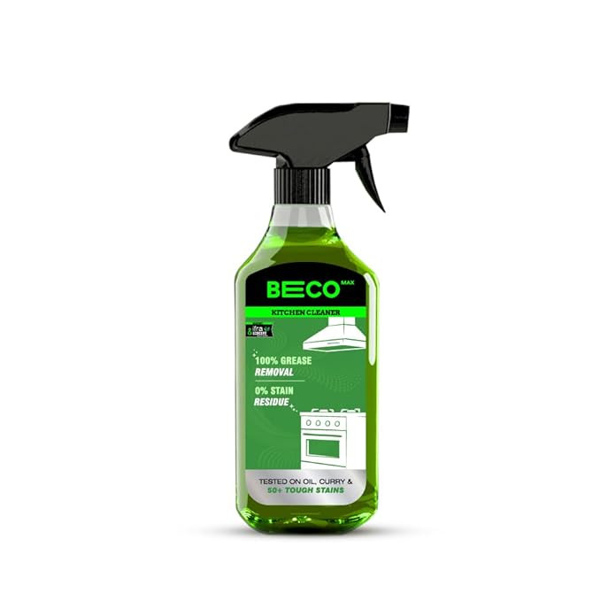Beco Max | Kitchen Cleaner - 500 ml | Instantly removes Tough Greases, No stains or residue | Cleans in 60 seconds | Maximum cleaning power | Suitable for Counter Tops, Stoves, Chimneys